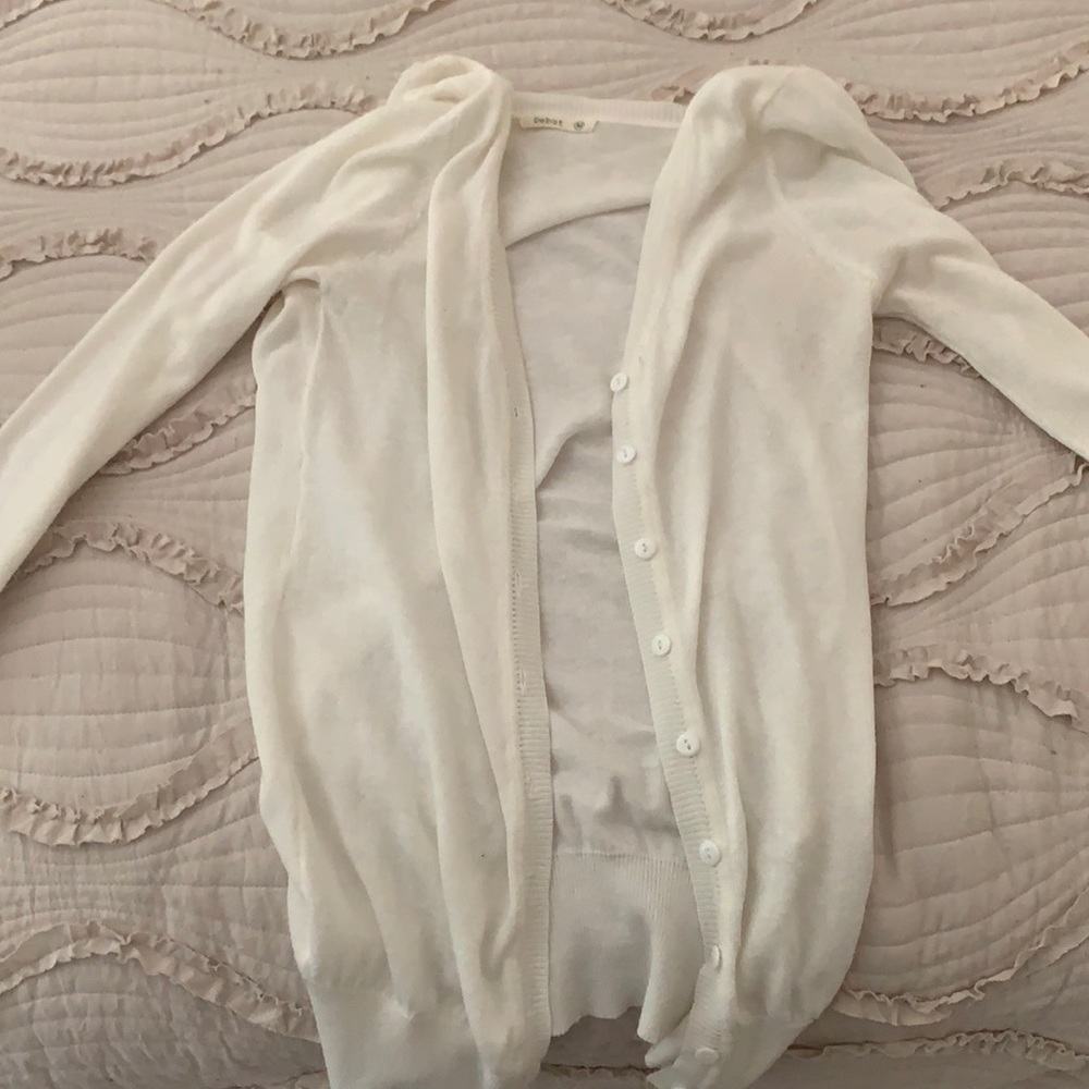 White sweater. Size M brand: Debut